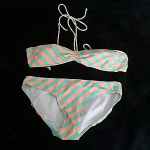 OP green and coral 2 piece suit